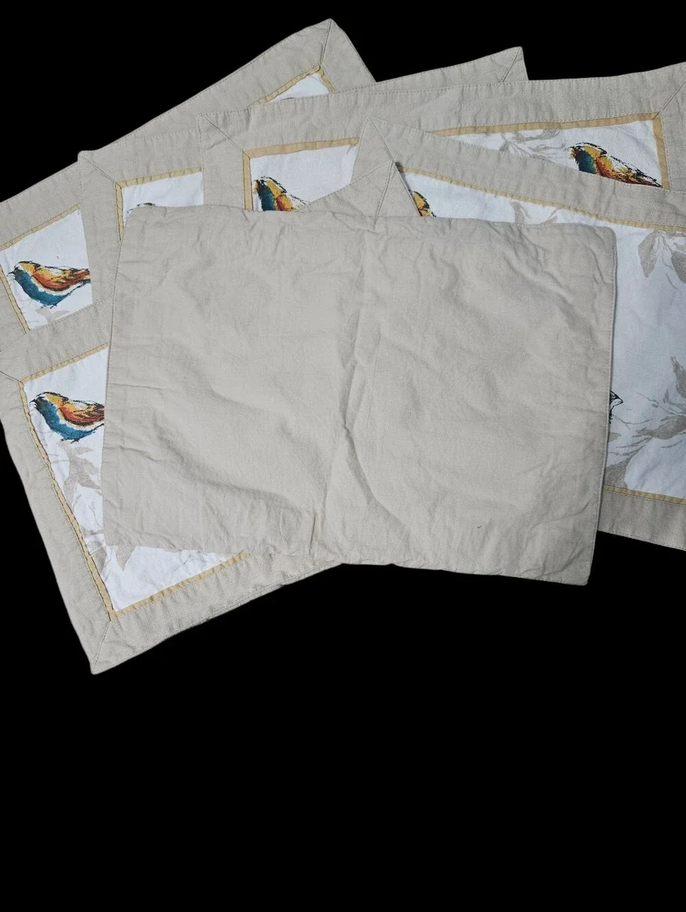 Set of 6 Watercolor Birds Placemats